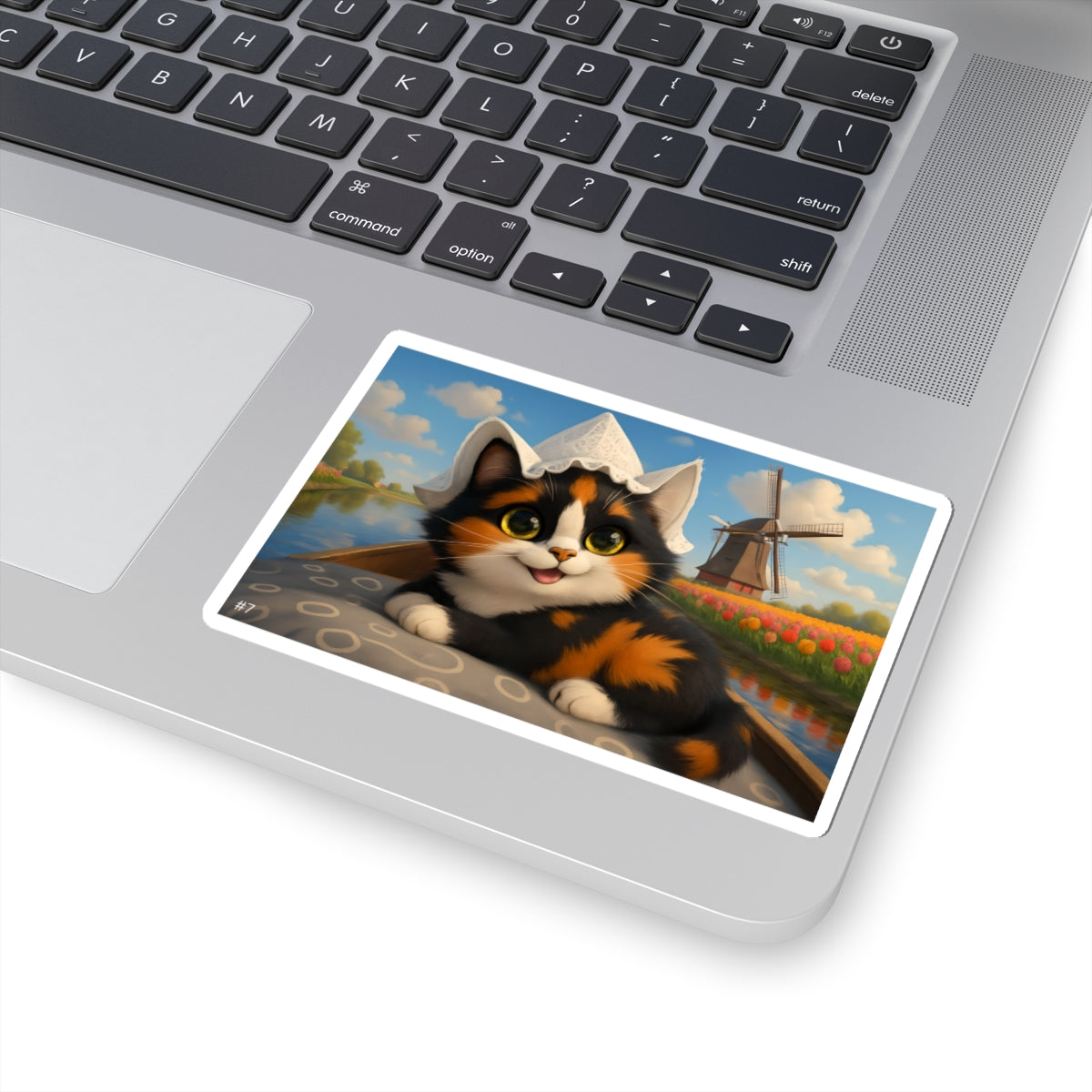 Gizmo's Netherlands Canal Cruise Adventures Kiss-Cut Sticker #7 | Pet Lover Decor | Laptop Décor | Gift for Cat Lovers | Stationery | Scrapbooking | Homeschooling | World Travel