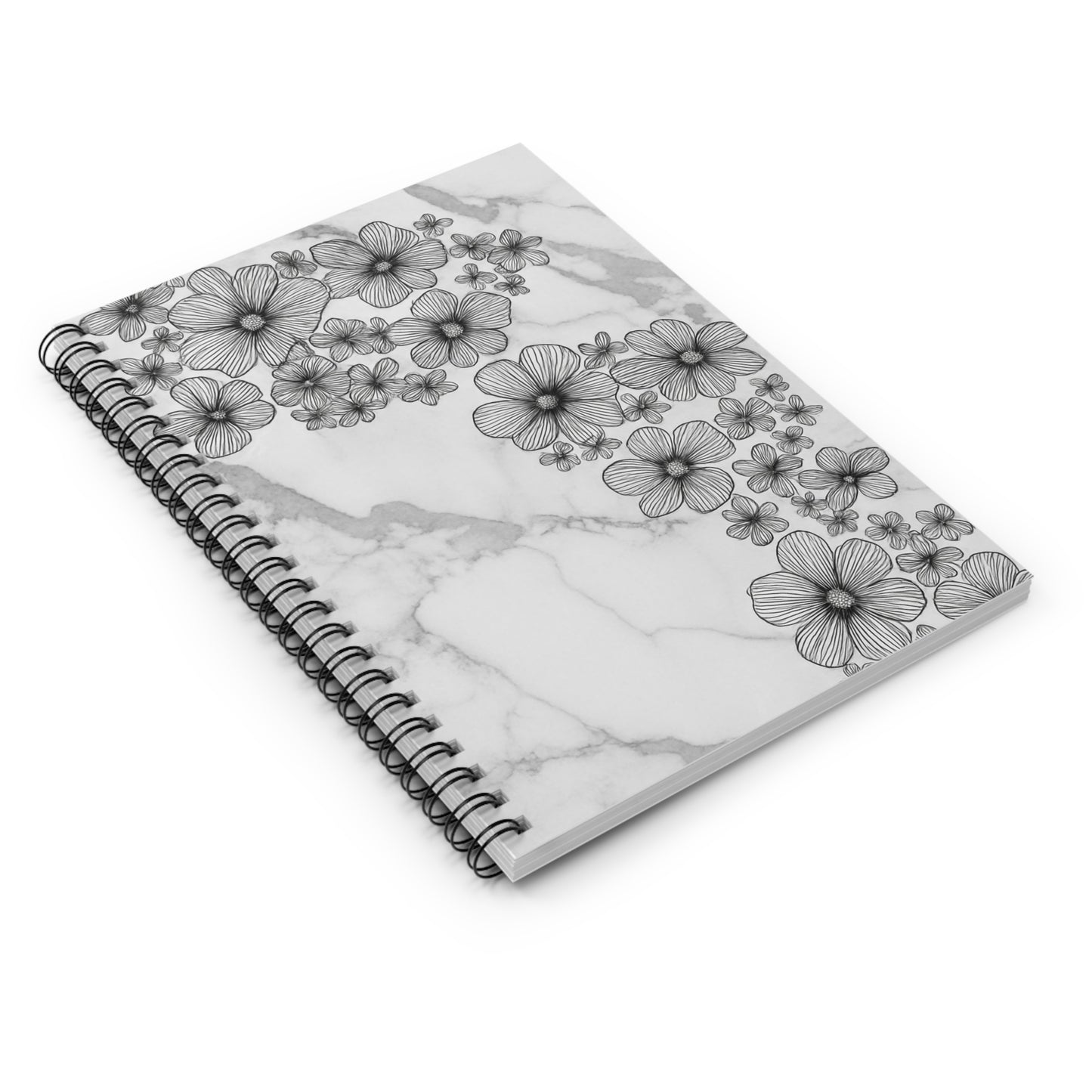 Cascading Flowers Spiral Notebook | Wedding Gift | Journal | School Supplies | Unisex Gift | Nature Lover | ADHD/Stress
