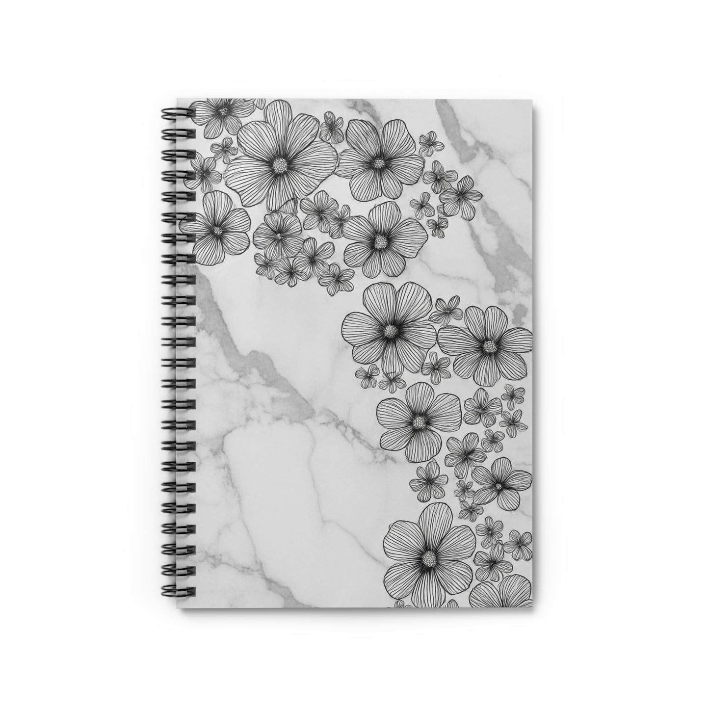 Cascading Flowers Spiral Notebook | Wedding Gift | Journal | School Supplies | Unisex Gift | Nature Lover | ADHD/Stress