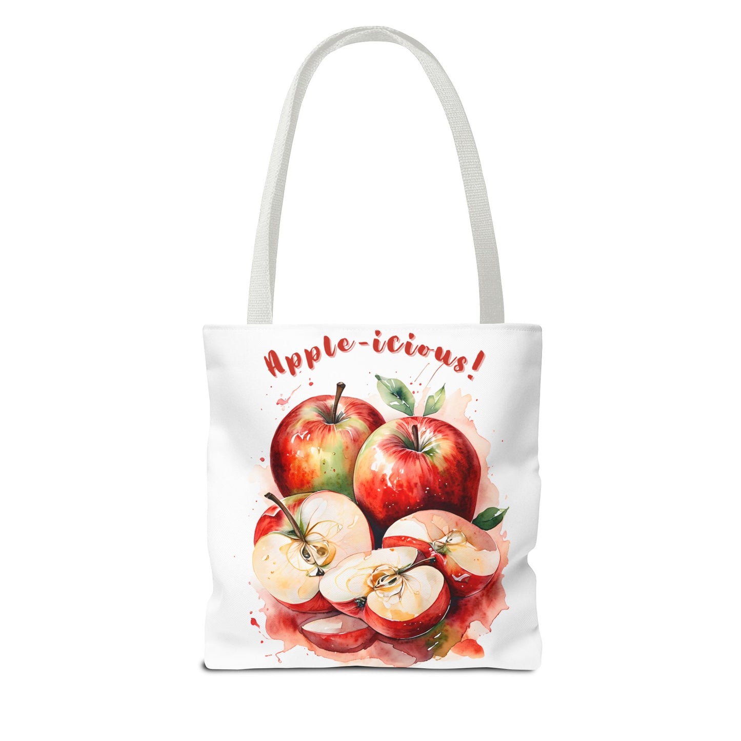 Apple-icious Tote Bag | Cute Grocery Tote | Summer Vibes Bag | Eco-Friendly Shopping Tote | Fun Gift for Fruit Lovers | Foodie Tote