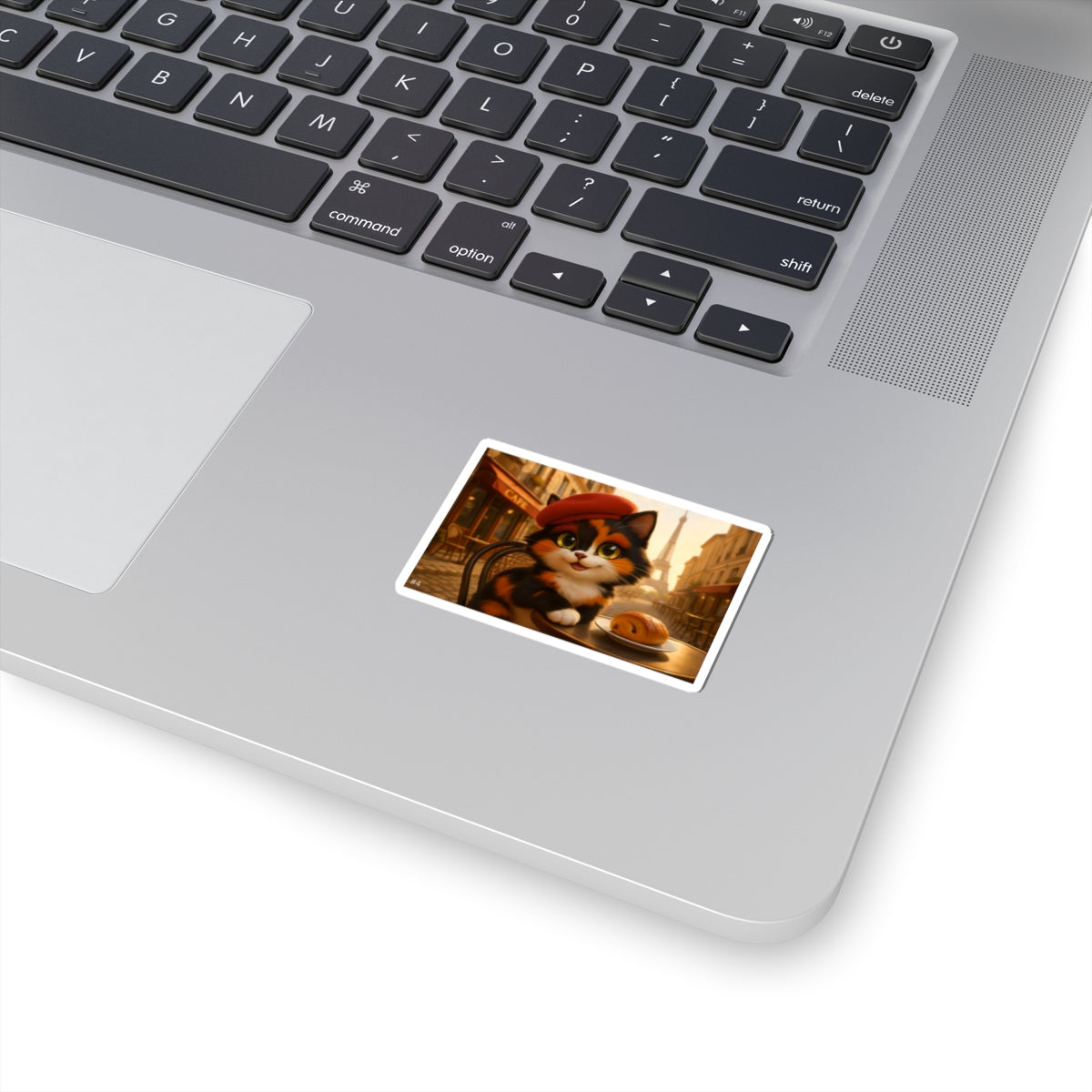 Gizmo's Paris Adventure Kiss-Cut Sticker #4 | Pet Lover Decor | Laptop Décor | Gift for Cat Lovers | Stationery | Scrapbooking | Homeschooling | World Travels