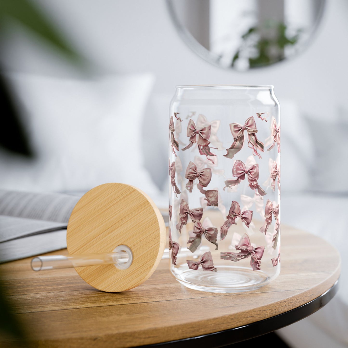 Twisted Soda & Matcha Cup | Iced Coffee Glass Tumbler 16oz Glass | Coffee Bar Glassware | Perfect Housewarming, Anniversary, or Wedding Gift | Student & College Dorm Accessory