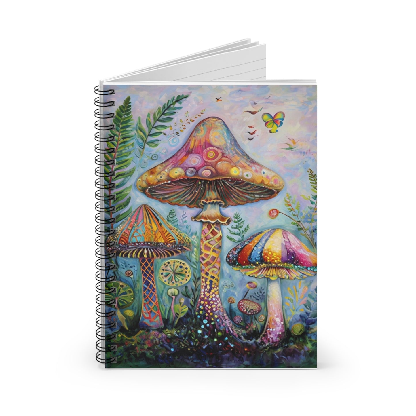 Enchanted Toadstool Dreams – Whimsical Mushroom Spiral Notebook | Artistic Journal for Creatives | Gift for Writers | Boho Decor | School Supplies | Teen Girl Must Have
