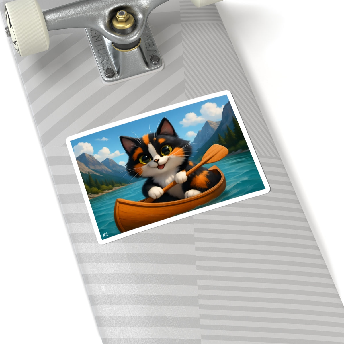 Gizmo's Rocky Mountain Adventures Kiss-Cut Sticker #1 | Pet Lover Decor | Laptop Décor | Gift for Cat Lovers | Stationery | Scrapbooking | Homeschooling
