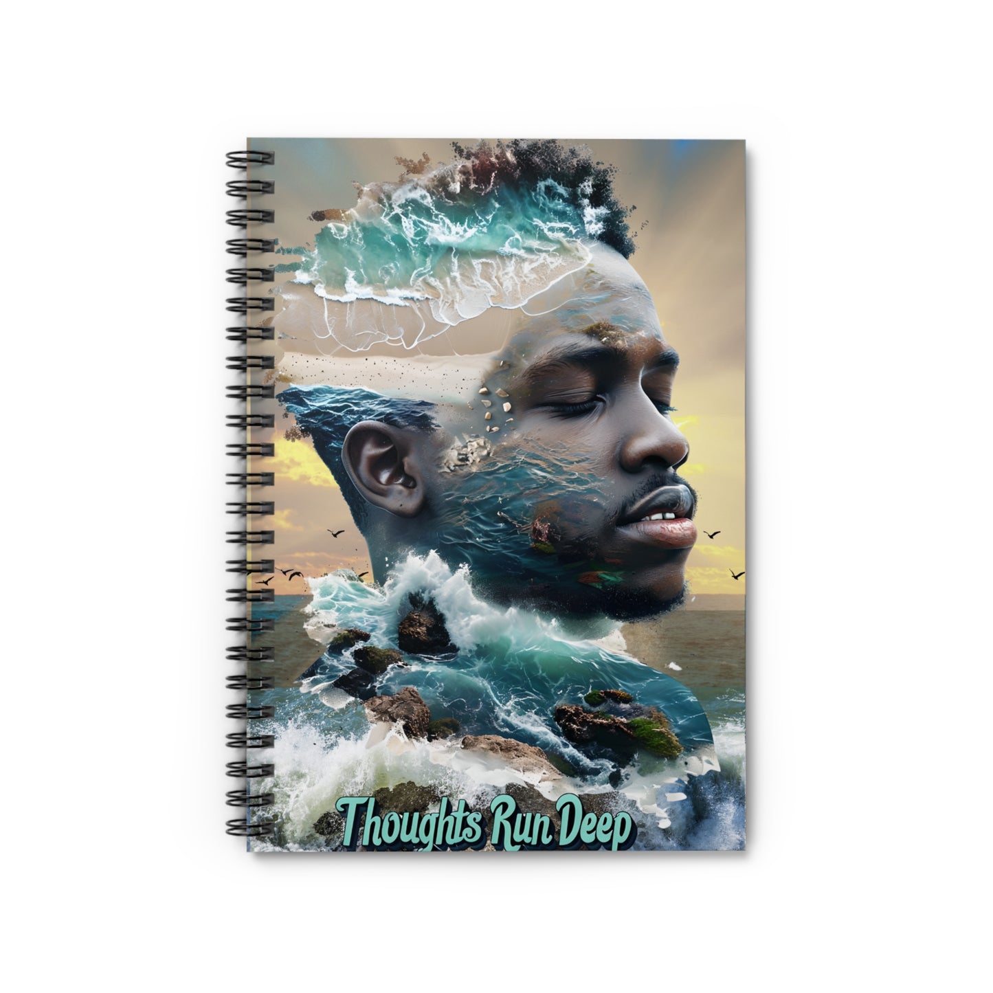 Thoughts Run Deep – Brain Dump Journal for Overthinking, Anxiety, Mental & Emotional Clarity | Introvert | Neurodivergent Reflection
