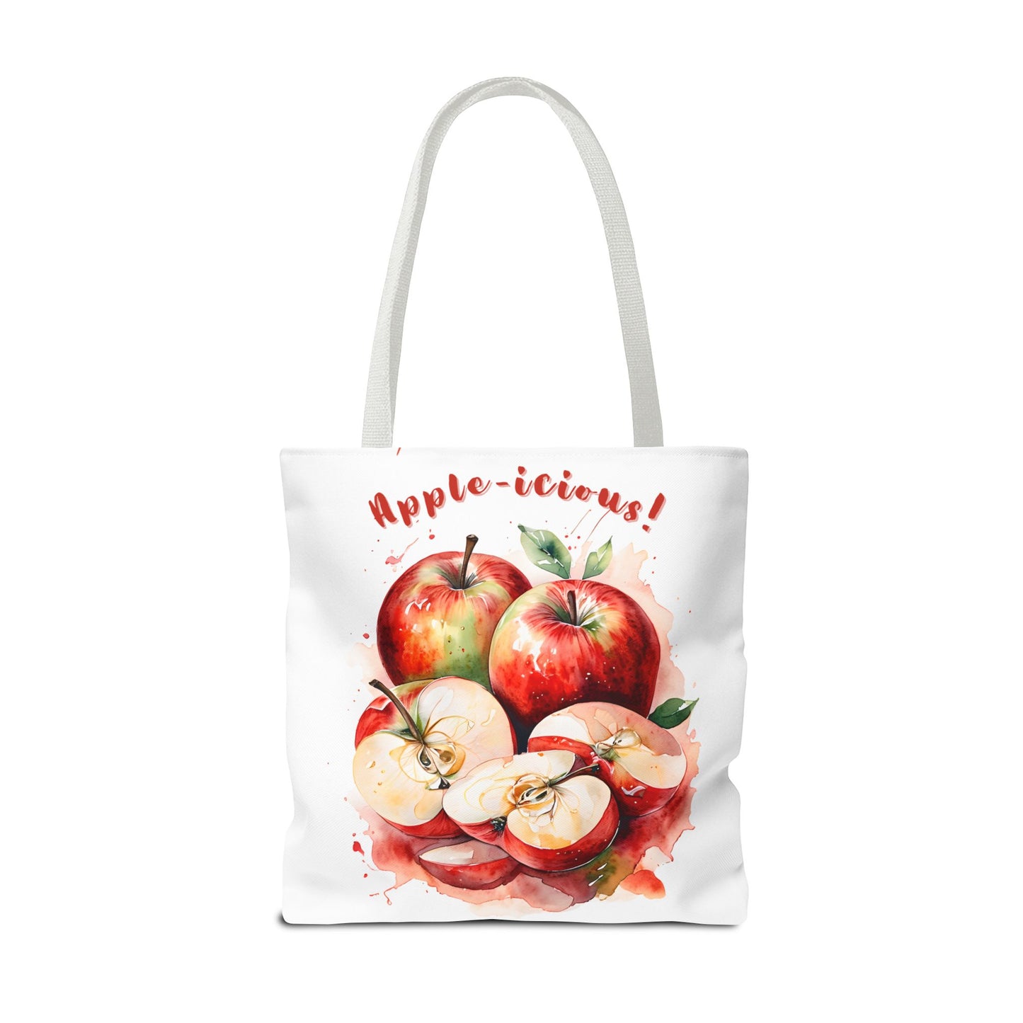 Apple-icious Tote Bag | Cute Grocery Tote | Summer Vibes Bag | Eco-Friendly Shopping Tote | Fun Gift for Fruit Lovers | Foodie Tote