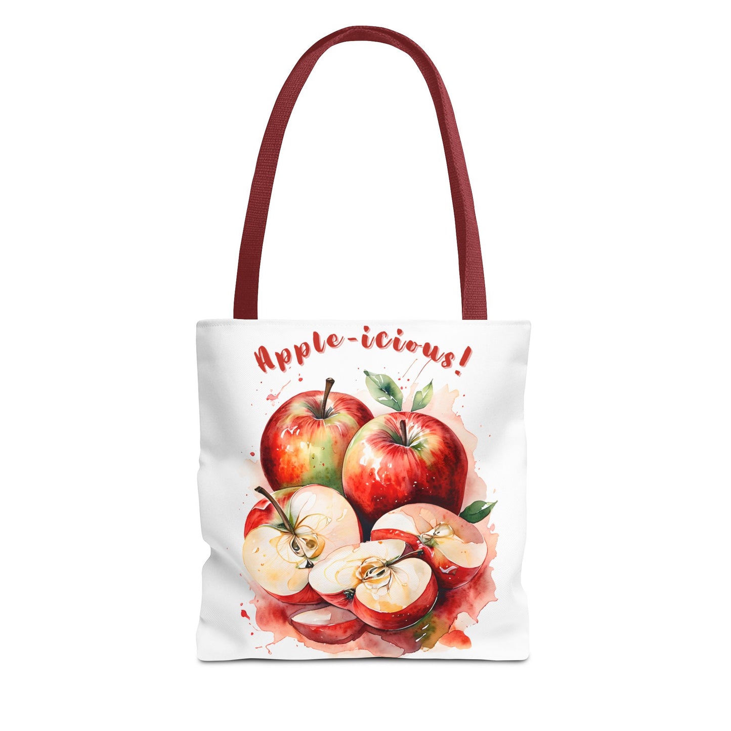 Apple-icious Tote Bag | Cute Grocery Tote | Summer Vibes Bag | Eco-Friendly Shopping Tote | Fun Gift for Fruit Lovers | Foodie Tote
