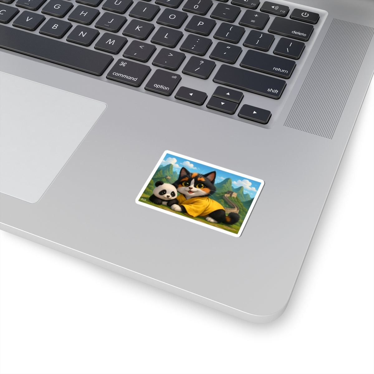 Gizmo's China's Great Wall Adventures Kiss-Cut Sticker #15 | Pet Lover Decor | Laptop Décor | Gift for Cat Lovers | Stationery | Scrapbooking | Homeschooling | World Travel