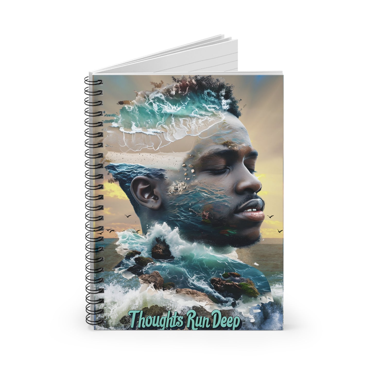 Thoughts Run Deep – Brain Dump Journal for Overthinking, Anxiety, Mental & Emotional Clarity | Introvert | Neurodivergent Reflection