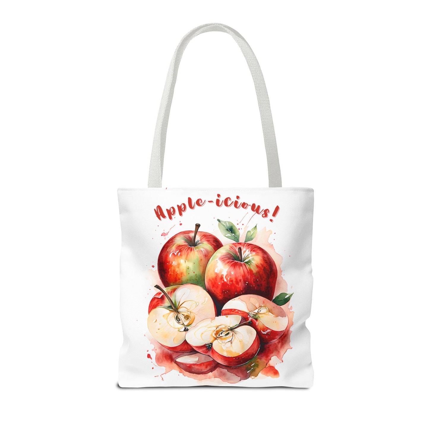 Apple-icious Tote Bag | Cute Grocery Tote | Summer Vibes Bag | Eco-Friendly Shopping Tote | Fun Gift for Fruit Lovers | Foodie Tote