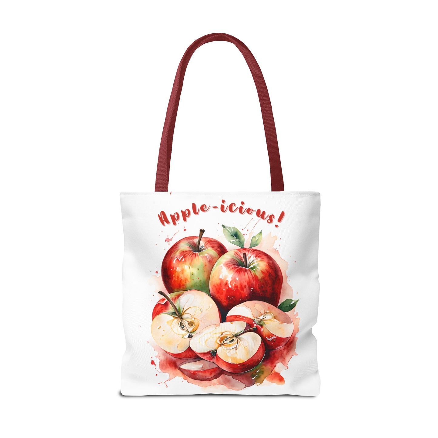 Apple-icious Tote Bag | Cute Grocery Tote | Summer Vibes Bag | Eco-Friendly Shopping Tote | Fun Gift for Fruit Lovers | Foodie Tote