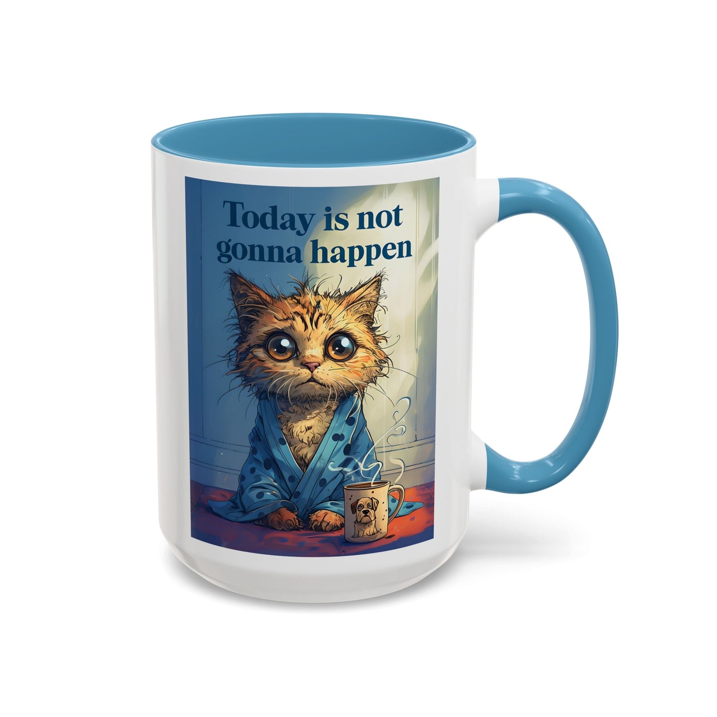 Grumpy Cat Coffee Mug – Funny Lazy Day Gift | "Today Is Not Gonna Happen" Cup | Cat Lovers | Funny Coffee Mug