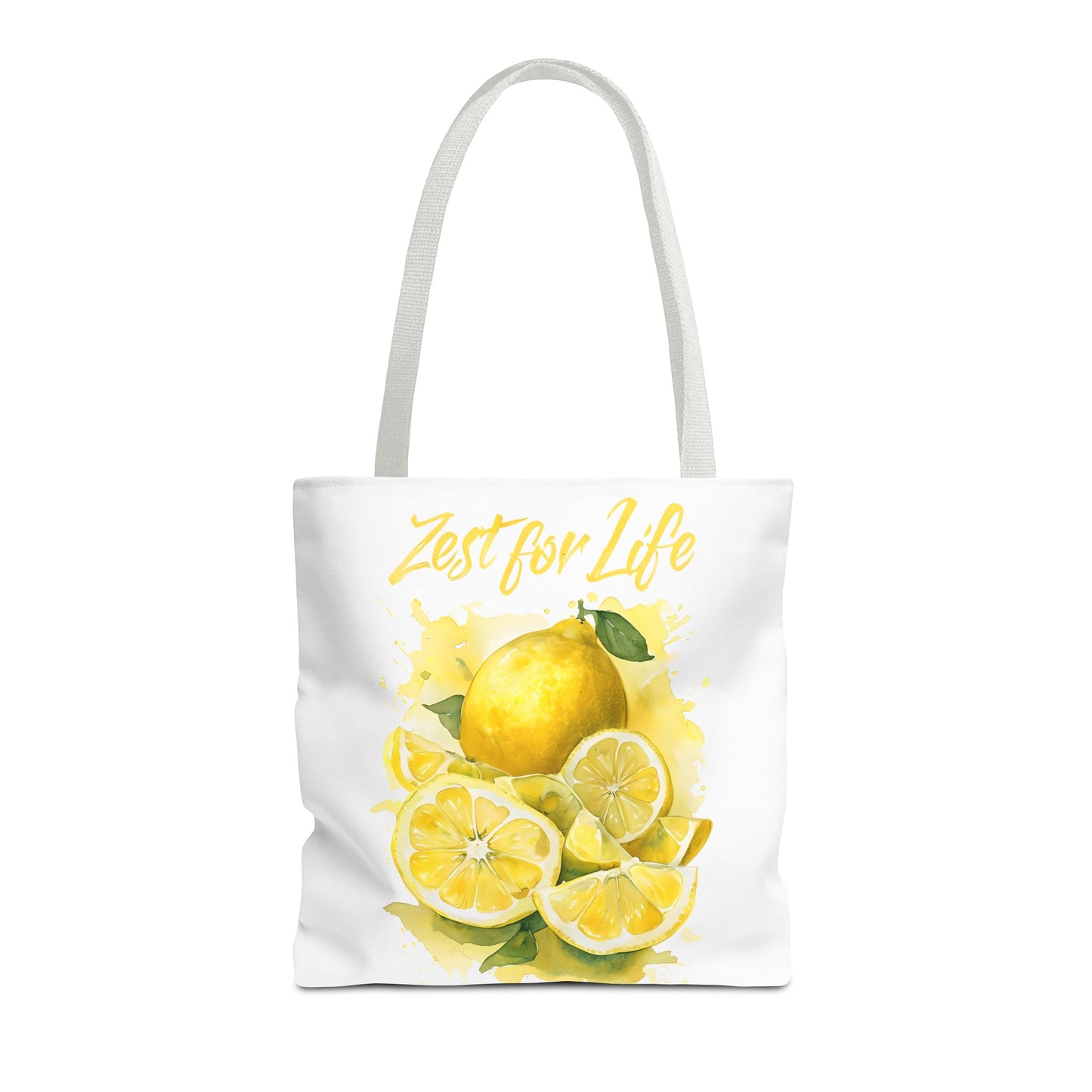 Zest for Life Tote Bag | Lemon Themed Bag | Eco-Friendly Shopper | Gift for Food Lovers | Summer Accessory | Fun and Cheerful Design