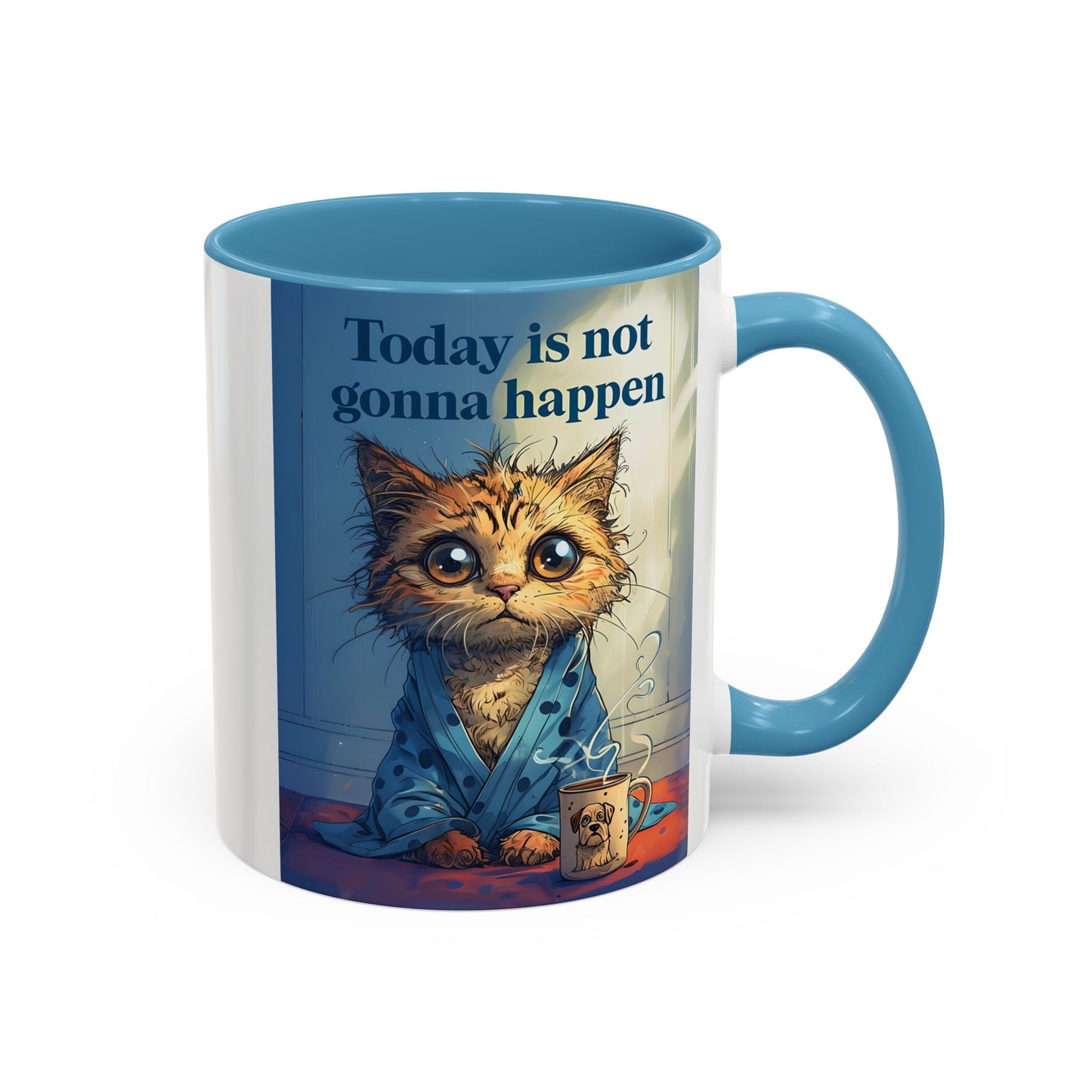 Grumpy Cat Coffee Mug – Funny Lazy Day Gift | "Today Is Not Gonna Happen" Cup | Cat Lovers | Funny Coffee Mug