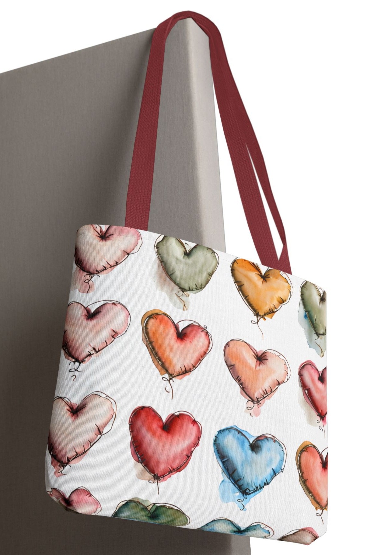 Heart Balloon Tote Bag | Cute Carryall | Eco-Friendly Shopping | Gift for Her | Grocery Bag | Everyday Use