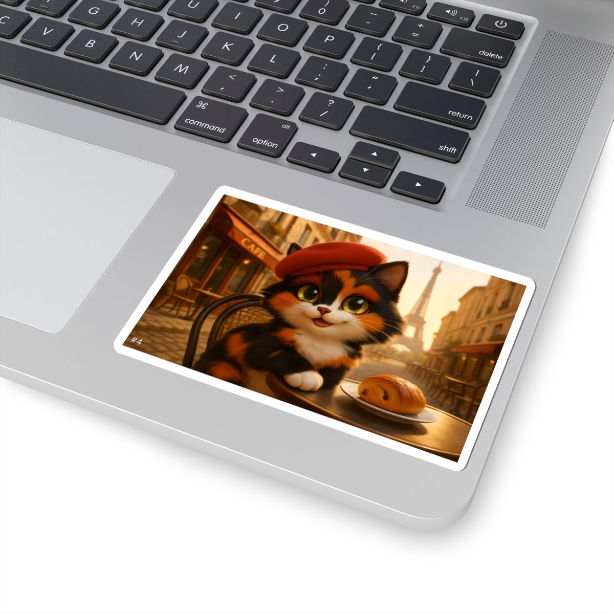 Gizmo's Paris Adventure Kiss-Cut Sticker #4 | Pet Lover Decor | Laptop Décor | Gift for Cat Lovers | Stationery | Scrapbooking | Homeschooling | World Travels