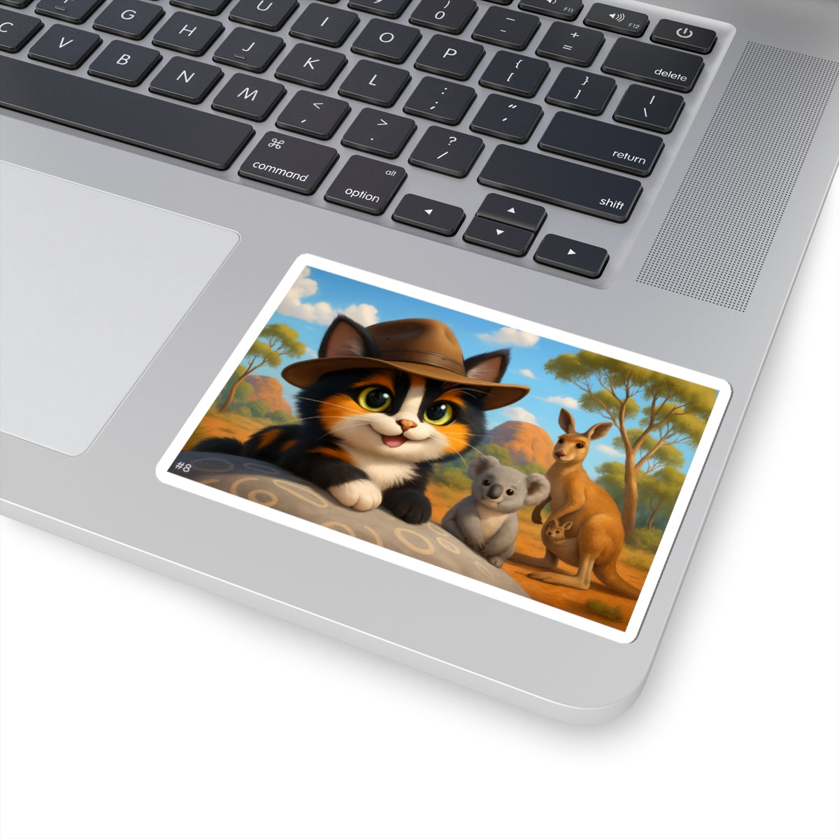 Gizmo's Australian Outback Adventures Kiss-Cut Sticker #8 | Pet Lover Decor | Laptop Décor | Gift for Cat Lovers | Stationery | Scrapbooking | Homeschooling | World Travel