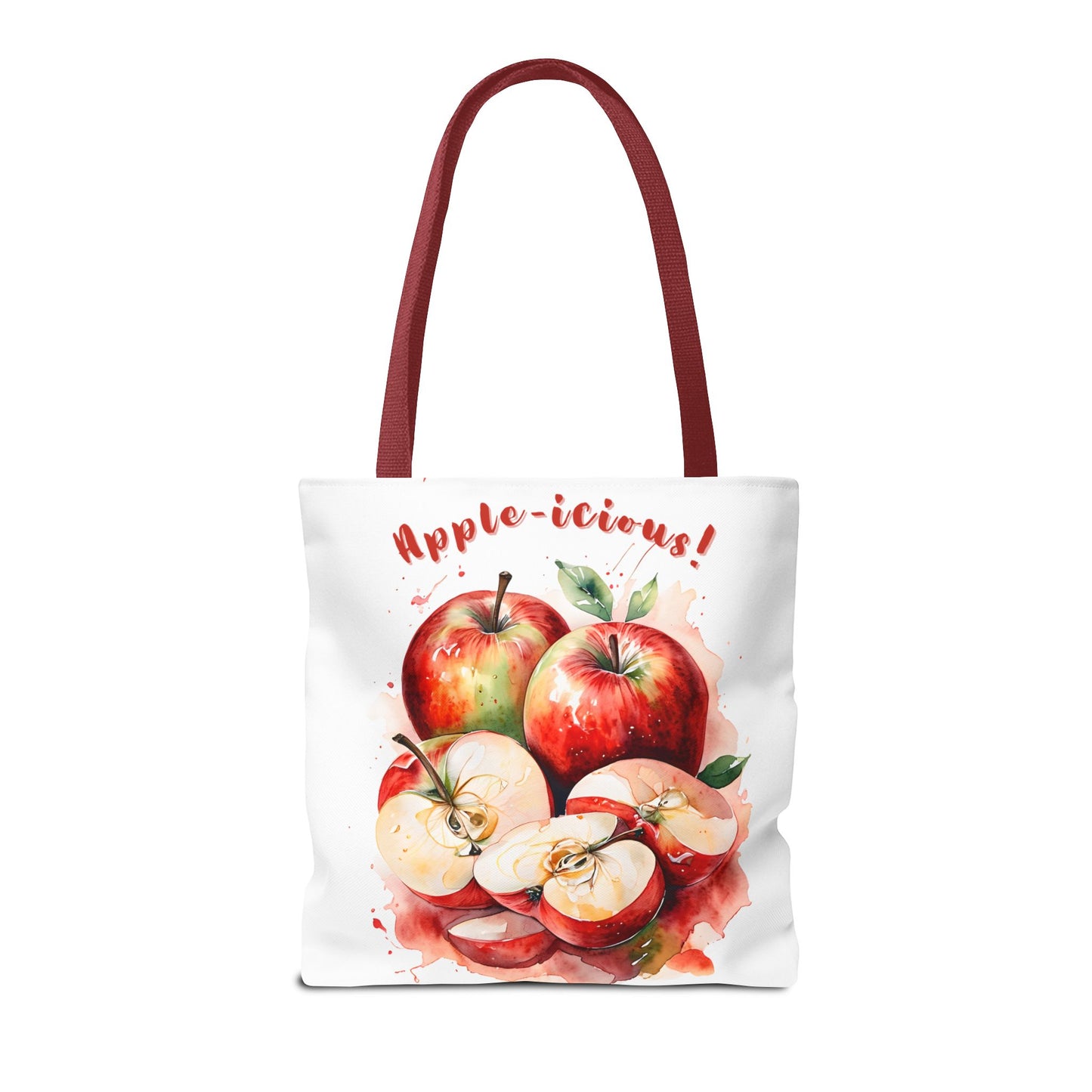 Apple-icious Tote Bag | Cute Grocery Tote | Summer Vibes Bag | Eco-Friendly Shopping Tote | Fun Gift for Fruit Lovers | Foodie Tote