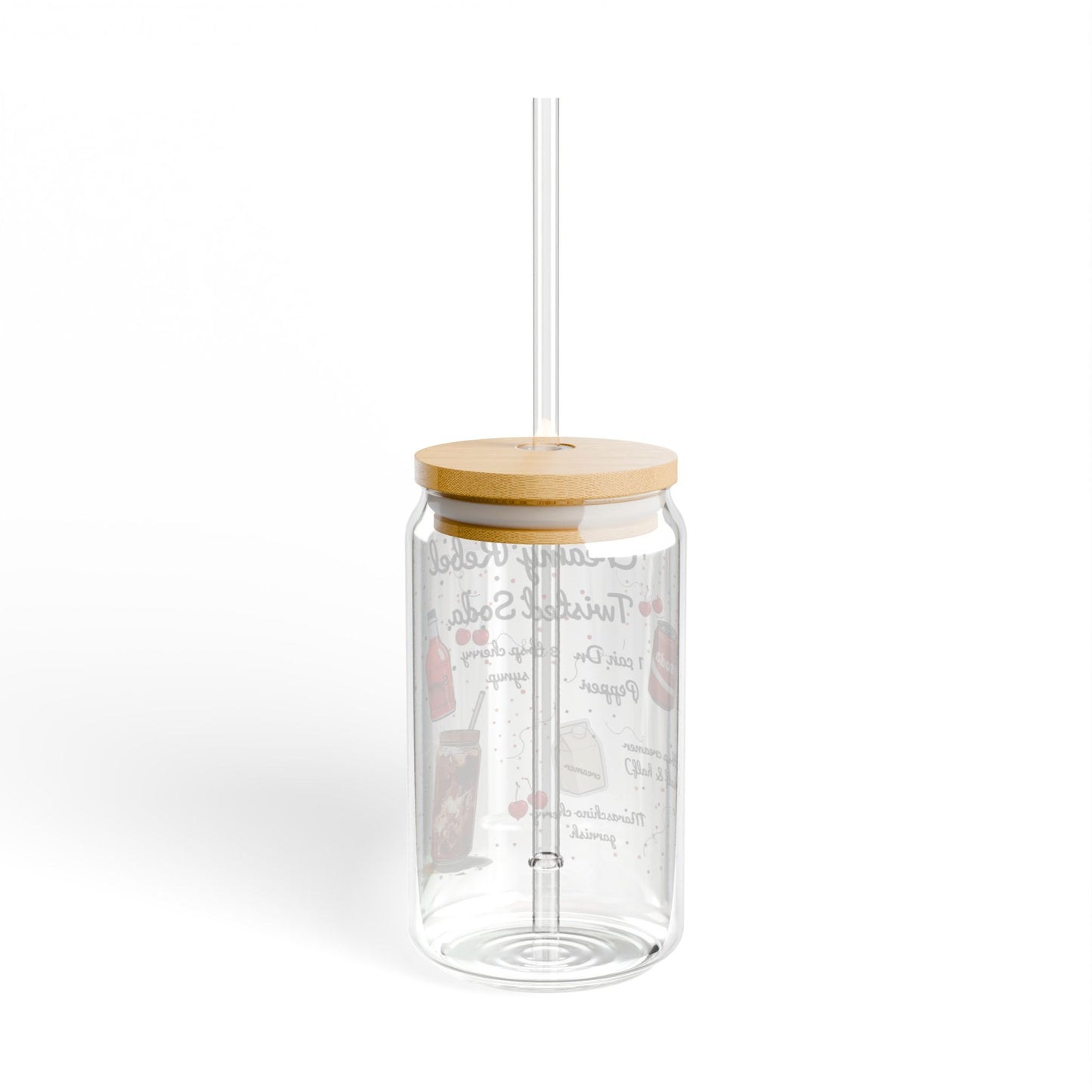 Creamy Rebel Twisted Soda Glass Sipper Cup | Gen Z Must Have | Anniversary, Wedding & Housewarming Gift | Perfect for Busy Moms & Students