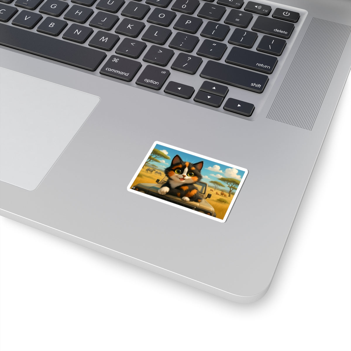 Gizmo's Serengeti Safari Adventures Kiss-Cut Sticker #5 | Pet Lover Decor | Laptop Décor | Gift for Cat Lovers | Stationery | Scrapbooking | Homeschooling | World Travel