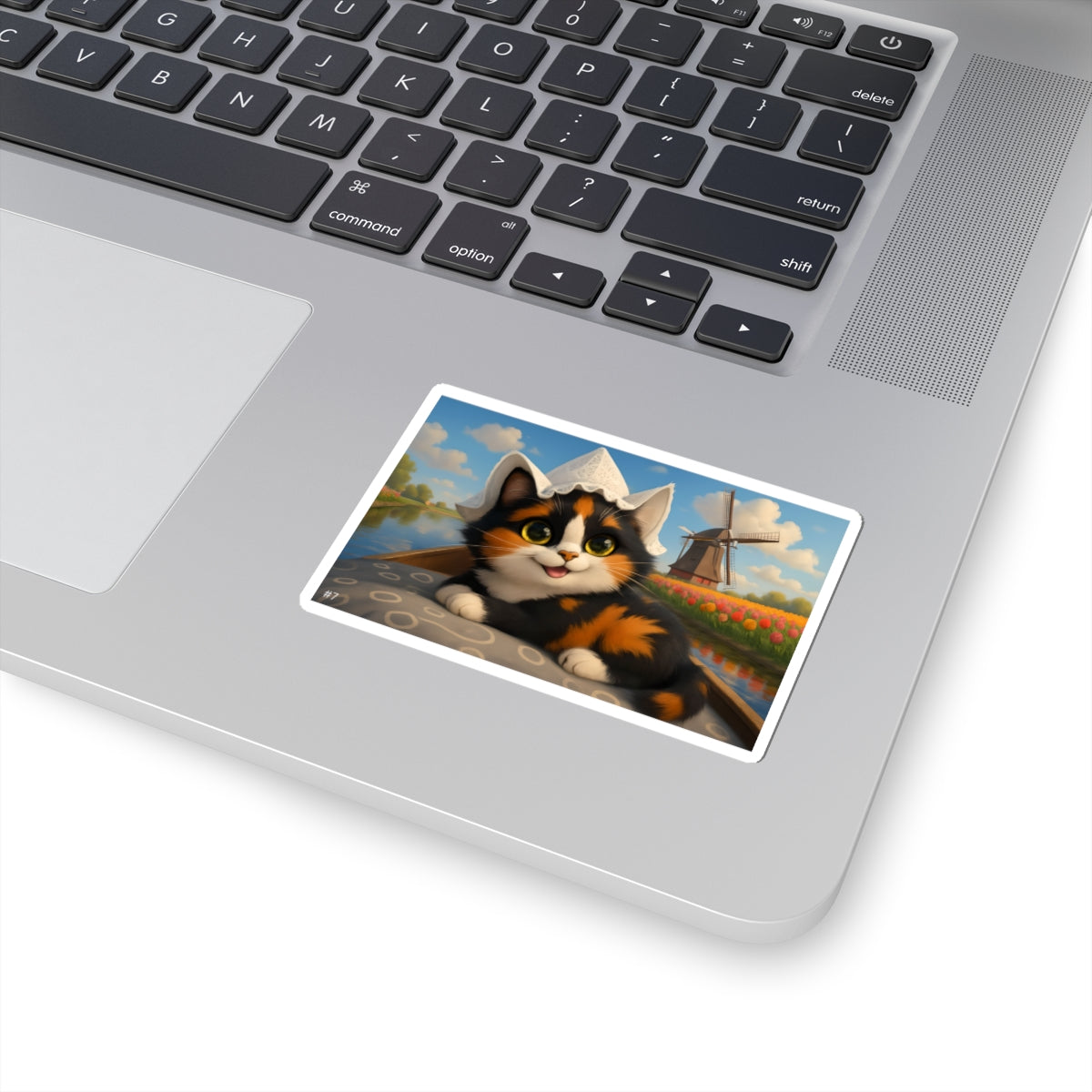 Gizmo's Netherlands Canal Cruise Adventures Kiss-Cut Sticker #7 | Pet Lover Decor | Laptop Décor | Gift for Cat Lovers | Stationery | Scrapbooking | Homeschooling | World Travel