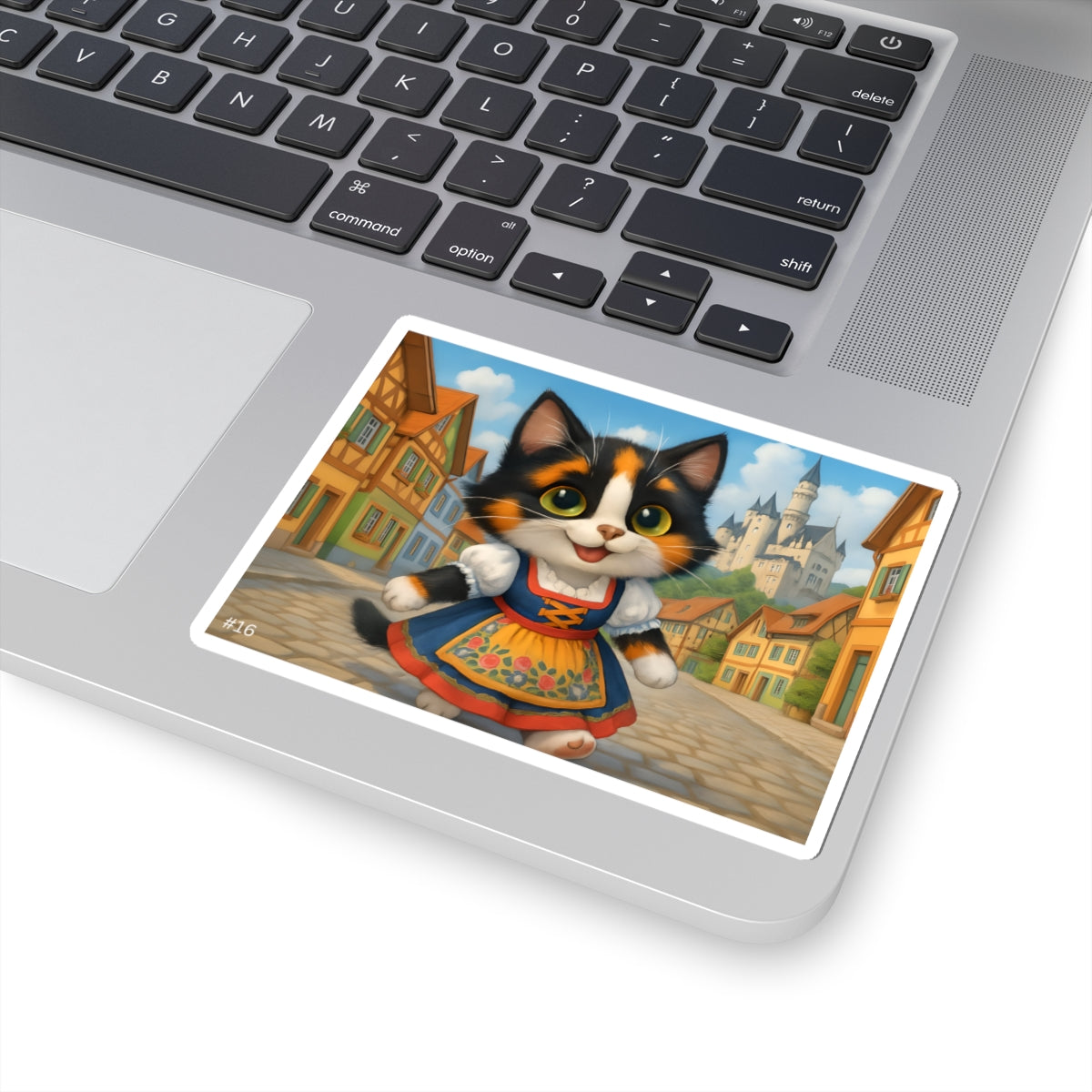 Gizmo's Germany Castle Adventures Kiss-Cut Sticker #16 | Pet Lover Decor | Laptop Décor | Gift for Cat Lovers | Stationery | Scrapbooking | Homeschooling | World Travel