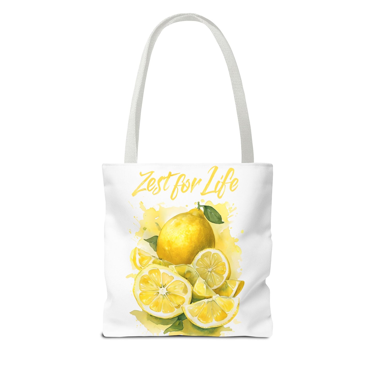Zest for Life Tote Bag | Lemon Themed Bag | Eco-Friendly Shopper | Gift for Food Lovers | Summer Accessory | Fun and Cheerful Design