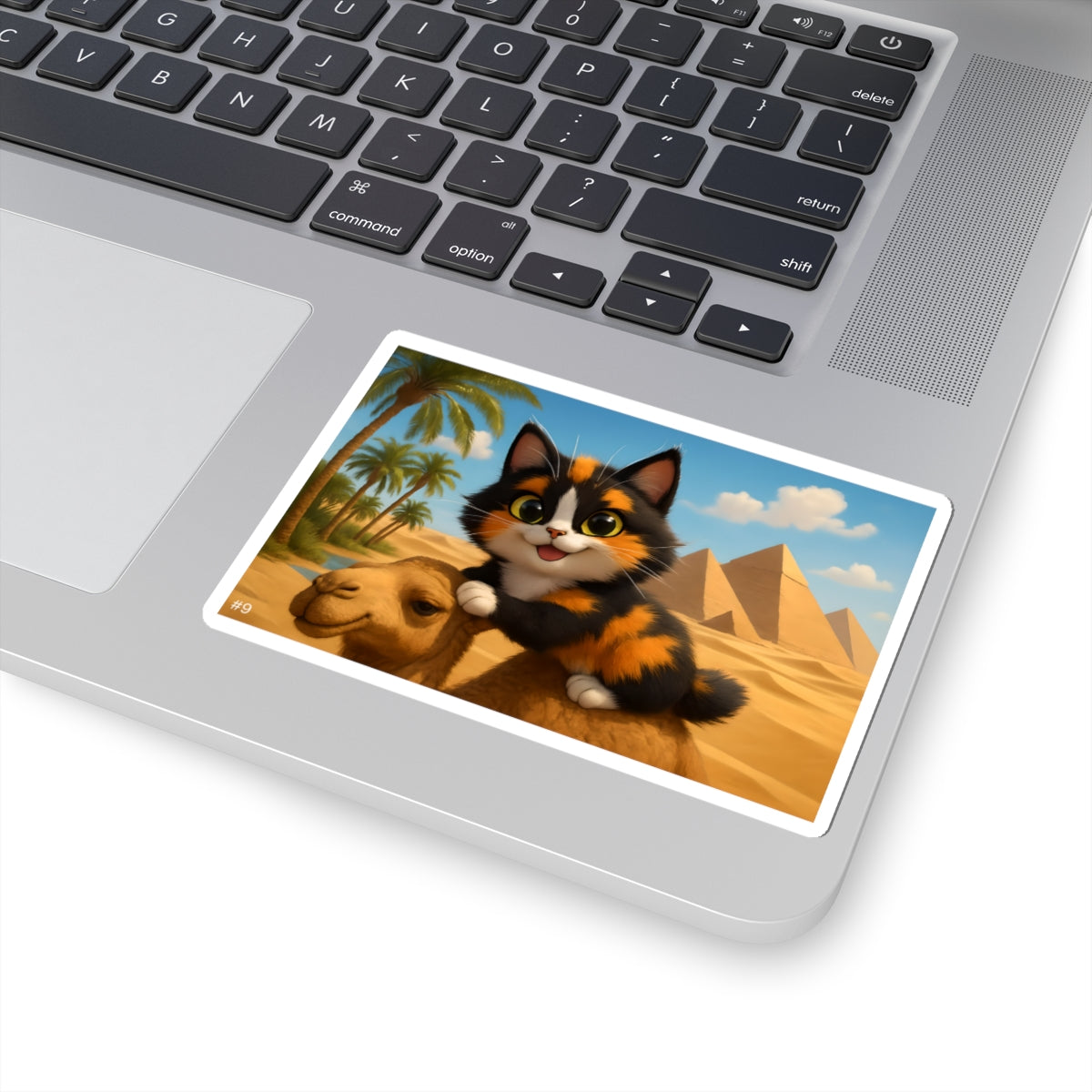Gizmo's Sahara Desert Adventures Kiss-Cut Sticker #9 | Pet Lover Decor | Laptop Décor | Gift for Cat Lovers | Stationery | Scrapbooking | Homeschooling | World Travel