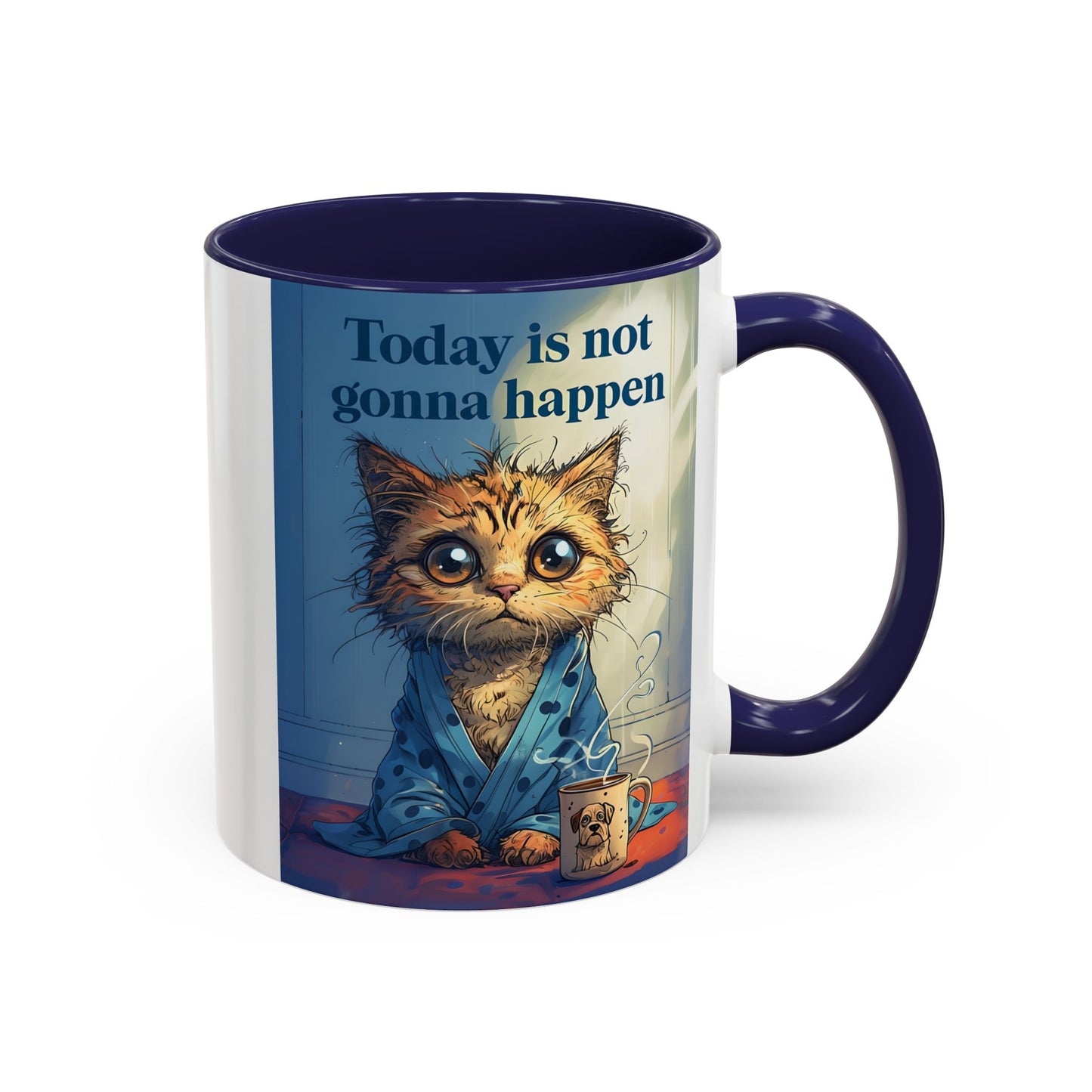 Grumpy Cat Coffee Mug – Funny Lazy Day Gift | "Today Is Not Gonna Happen" Cup | Cat Lovers | Funny Coffee Mug