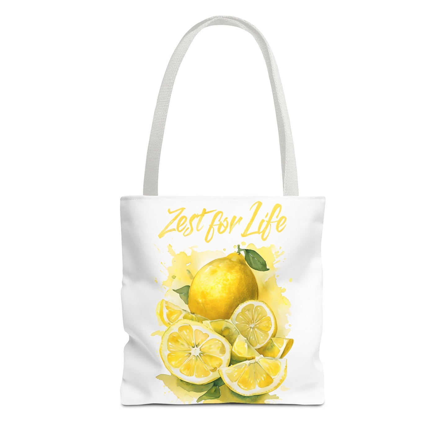 Zest for Life Tote Bag | Lemon Themed Bag | Eco-Friendly Shopper | Gift for Food Lovers | Summer Accessory | Fun and Cheerful Design