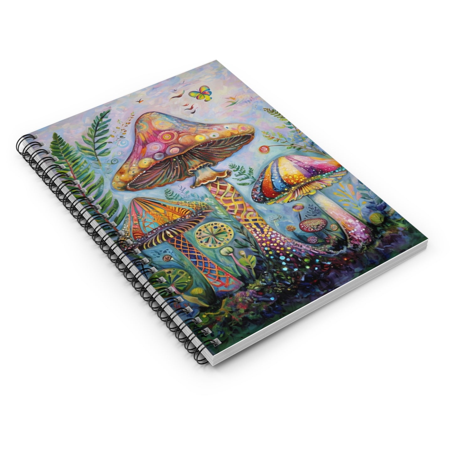 Enchanted Toadstool Dreams – Whimsical Mushroom Spiral Notebook | Artistic Journal for Creatives | Gift for Writers | Boho Decor | School Supplies | Teen Girl Must Have