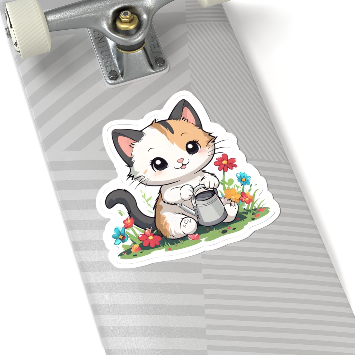 Cute Gardening Cat Kiss-Cut Stickers | Nature Lover Stickers | Cat Enthusiast Decor | Homeschooling | Scrapbooking