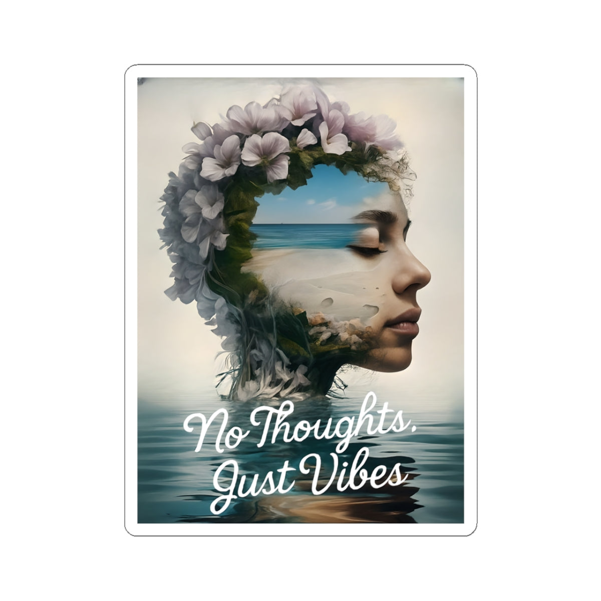 Chill Vibe Kiss-Cut Stickers | Floral Art Stickers | Laptop Decals | Aesthetic Gifts | Scrapbooking | Homeschooling | Dreams