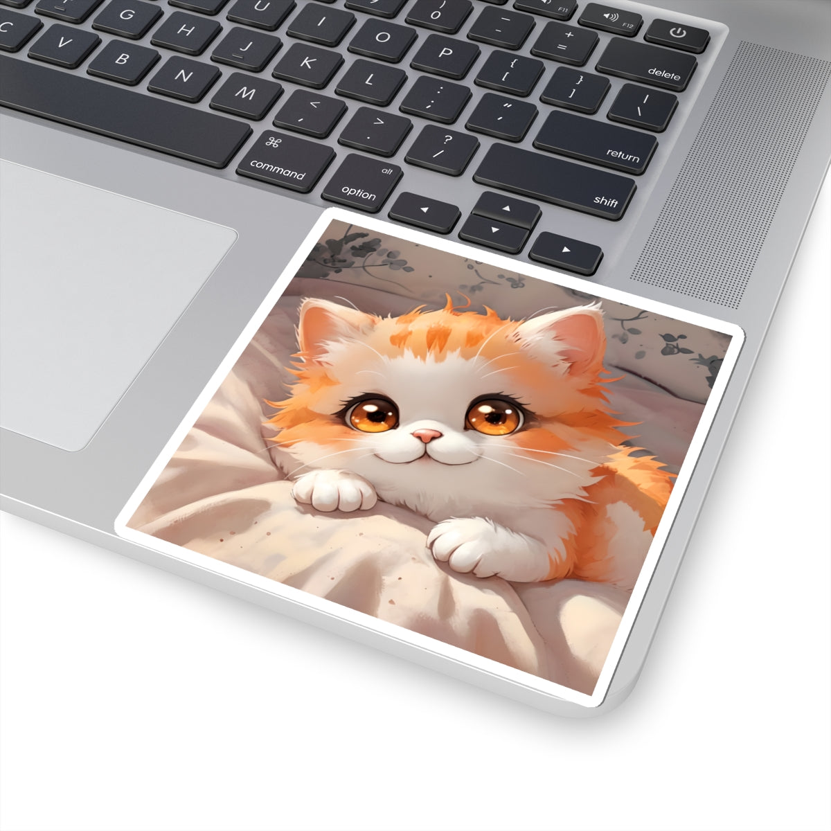 Precious the Tabby Cat Kawaii Kiss-Cut Stickers | Cute Pet Decor | Tumbler Sticker | Laptop and School Locker Accessories | Gift for Cat Lovers | Home Office | Scrapbooking