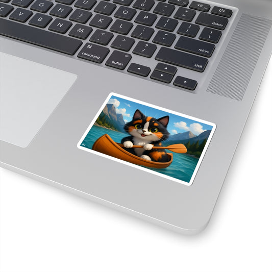 Gizmo's Rocky Mountain Adventures Kiss-Cut Sticker #1 | Pet Lover Decor | Laptop Décor | Gift for Cat Lovers | Stationery | Scrapbooking | Homeschooling