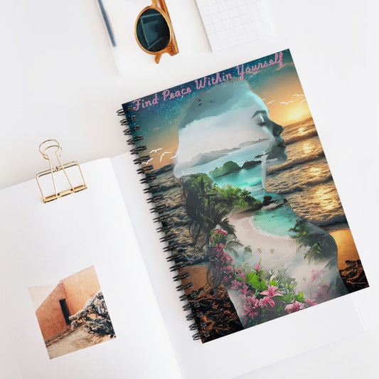 "Find Your Peace Within" – A Journal for Healing, Hope & Emotional Clarity – Brain Dump | Introvert | Neurodivergent Reflection