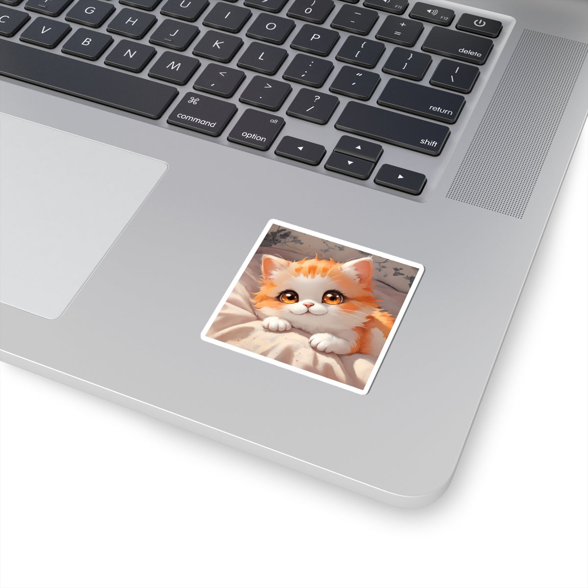 Precious the Tabby Cat Kawaii Kiss-Cut Stickers | Cute Pet Decor | Tumbler Sticker | Laptop and School Locker Accessories | Gift for Cat Lovers | Home Office | Scrapbooking