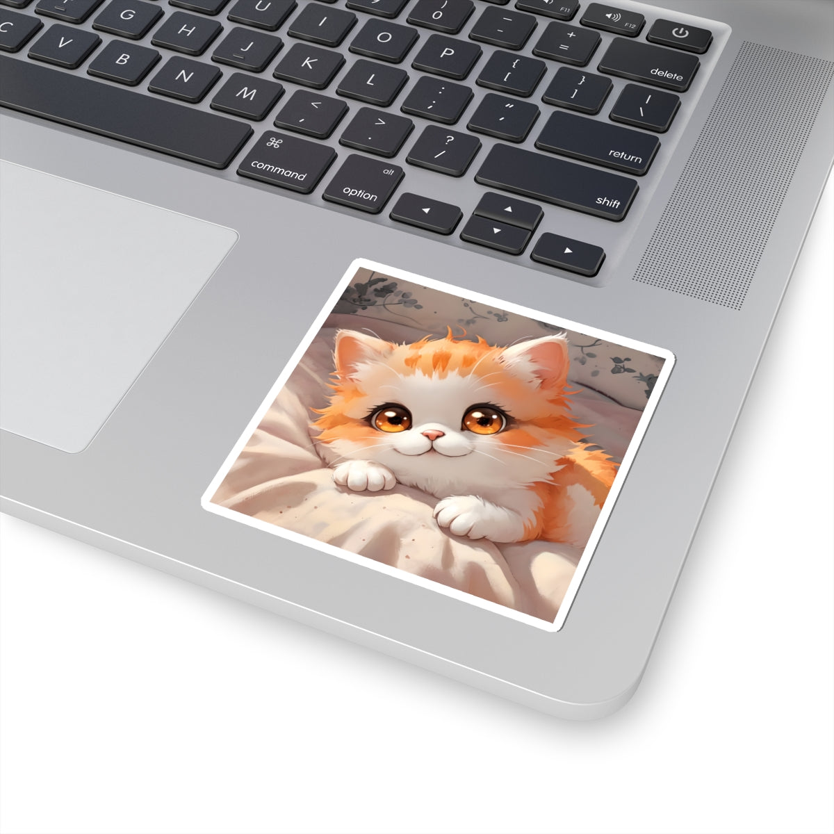 Precious the Tabby Cat Kawaii Kiss-Cut Stickers | Cute Pet Decor | Tumbler Sticker | Laptop and School Locker Accessories | Gift for Cat Lovers | Home Office | Scrapbooking