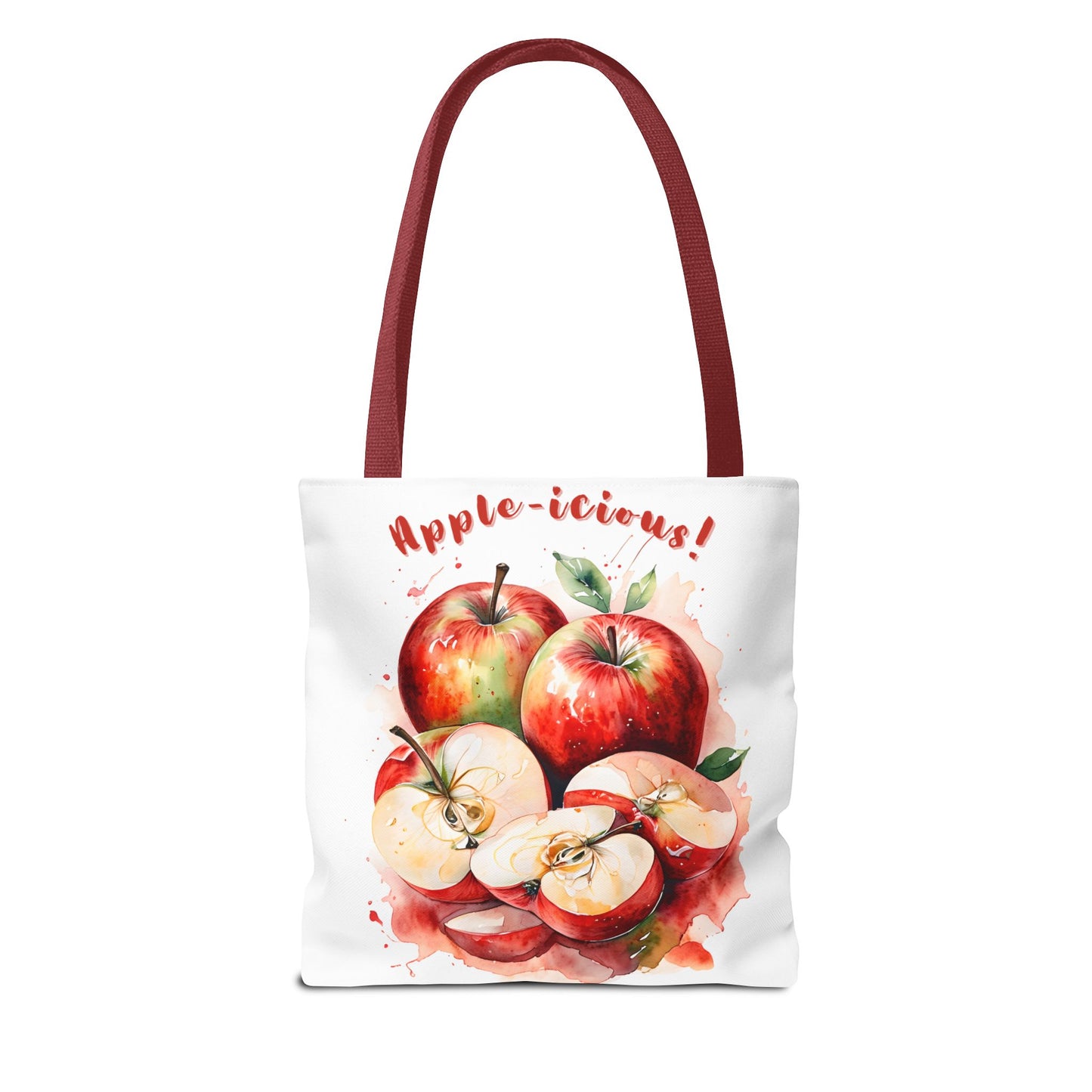 Apple-icious Tote Bag | Cute Grocery Tote | Summer Vibes Bag | Eco-Friendly Shopping Tote | Fun Gift for Fruit Lovers | Foodie Tote