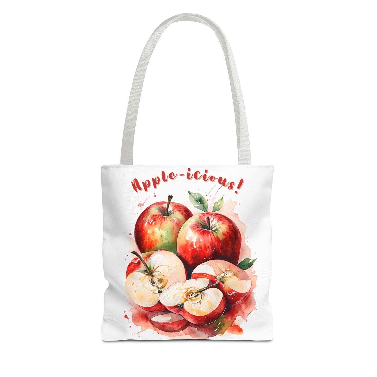 Apple-icious Tote Bag | Cute Grocery Tote | Summer Vibes Bag | Eco-Friendly Shopping Tote | Fun Gift for Fruit Lovers | Foodie Tote