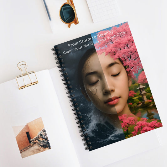 "From Storm to Serenity" Brain Dump Journal | ADHD and Neurodivergent-Friendly Thought Organizer for Stress & Clarity | Gift for Creatives | Mindfulness | Therapy Notes
