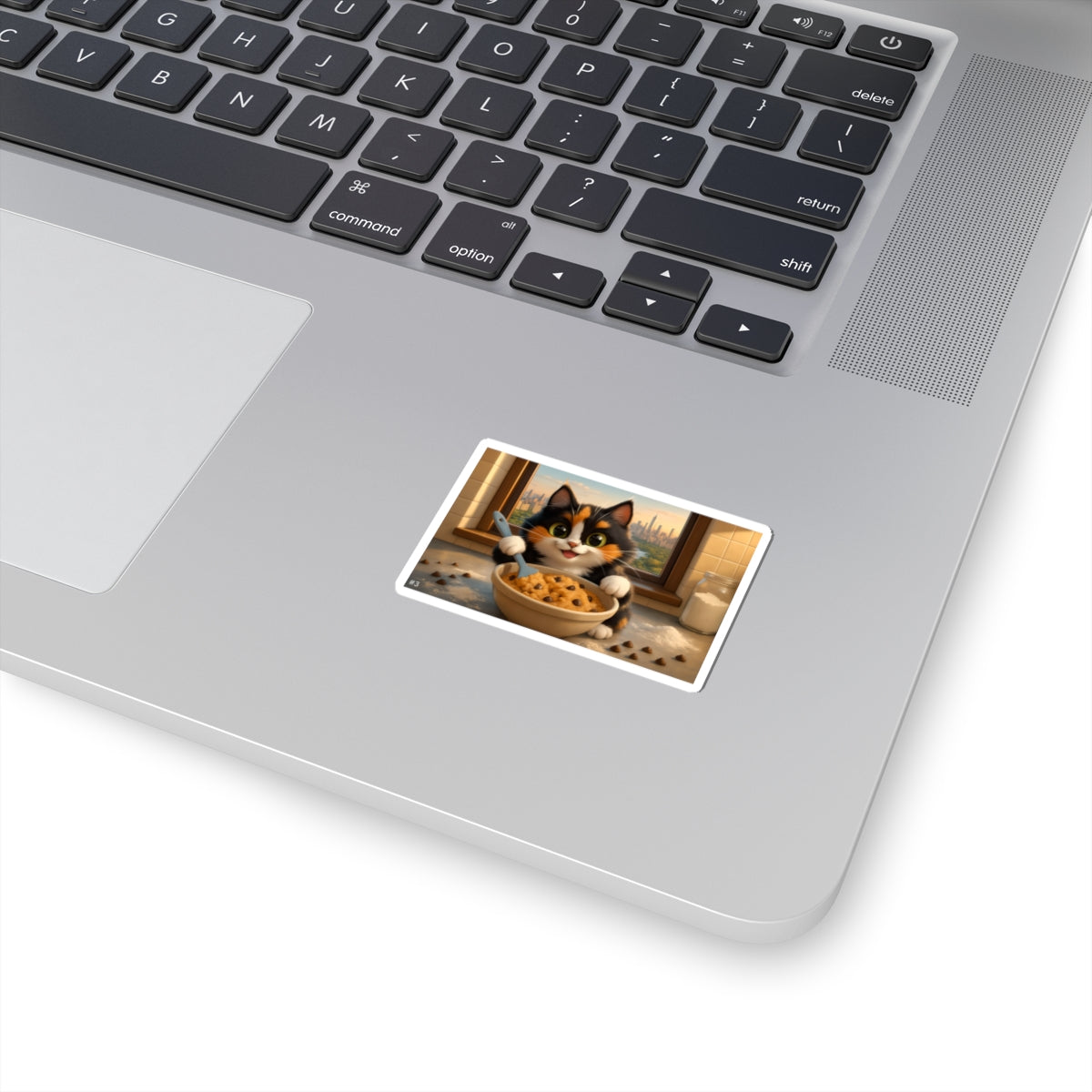 Gizmo's NYC Baking Adventures Kiss-Cut Sticker #3 | Pet Lover Decor | Laptop Décor | Gift for Cat Lovers | Stationery | Scrapbooking | Homeschooling